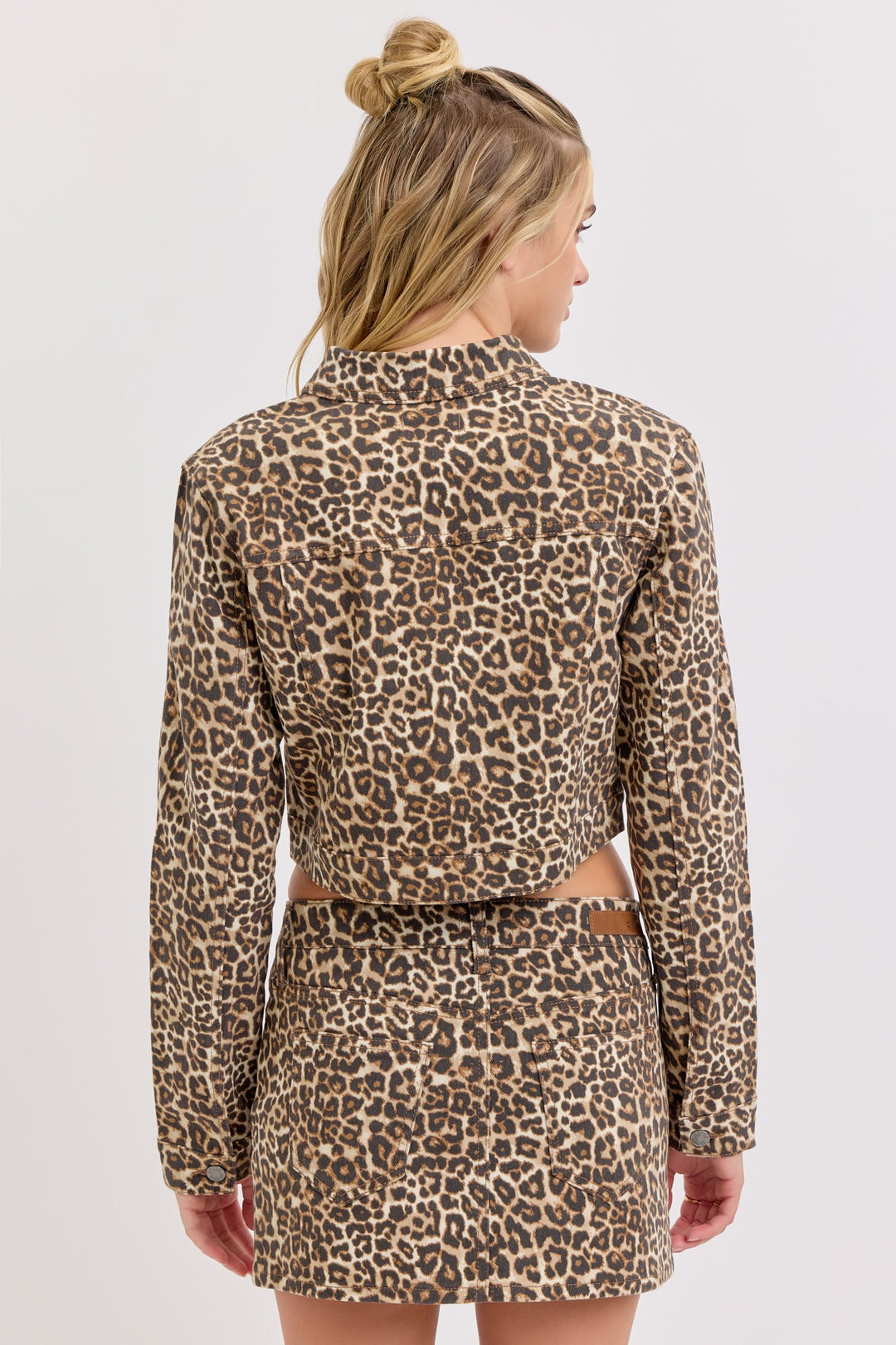 Leah Oversized Leopard Crop Jacket
