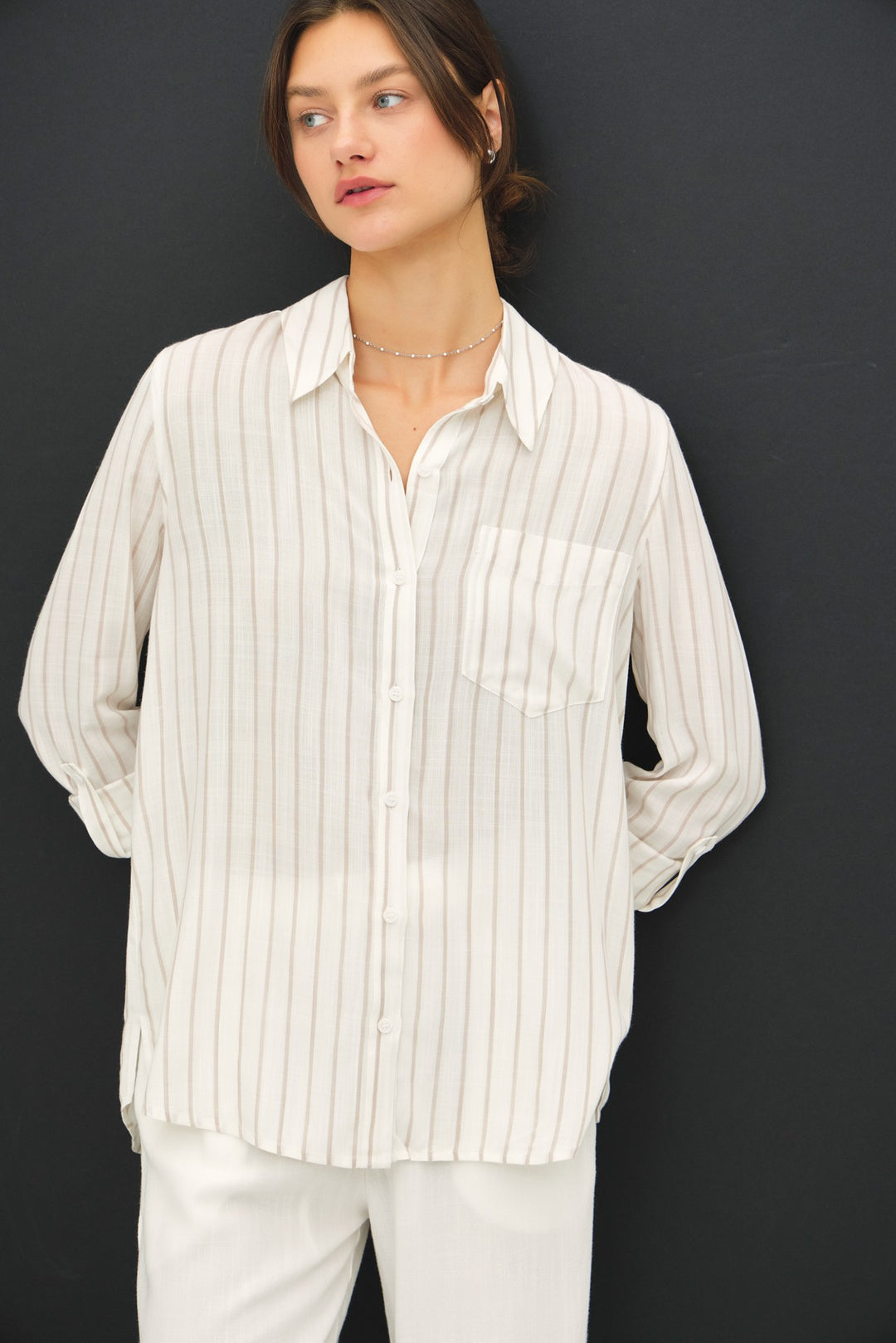 Aliya L/S Button Down Shirt