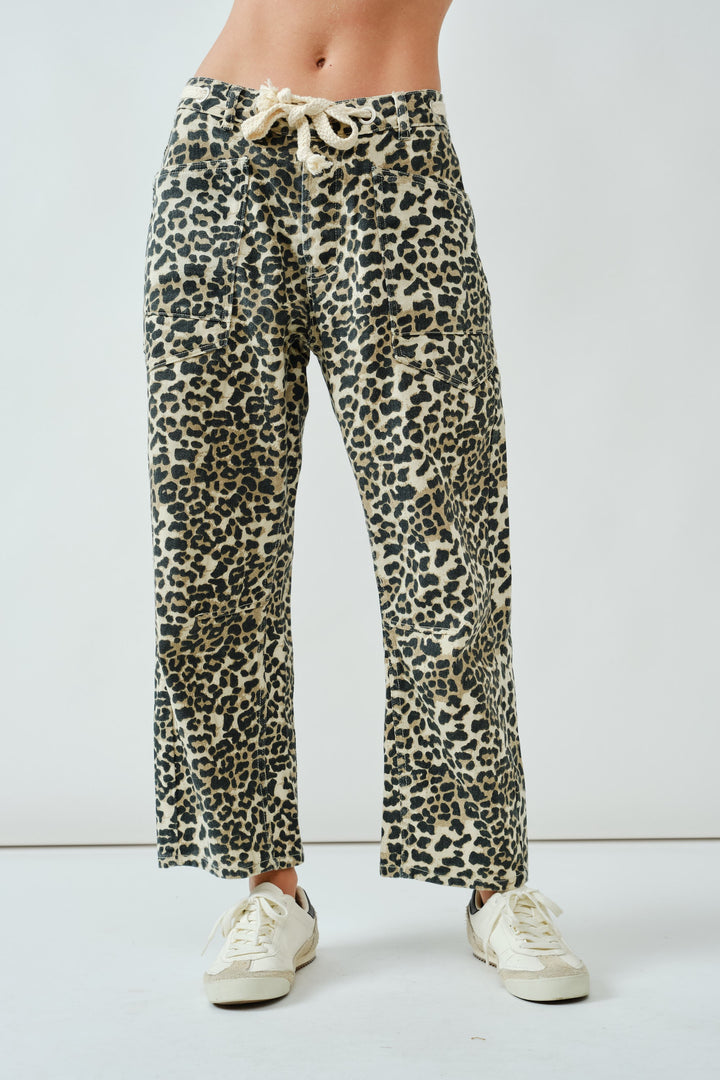 Hope Leopard Barrel Pant
