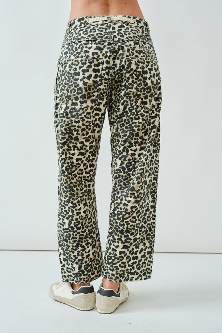 Hope Leopard Barrel Pant