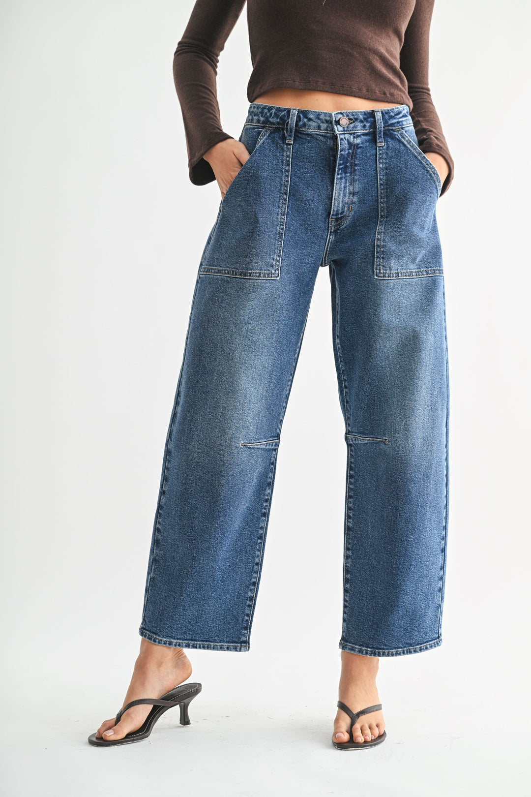 The Arden Relaxed Utility Barrel Jean