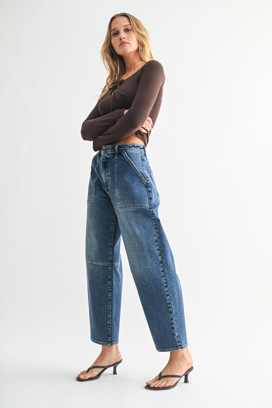 The Arden Relaxed Utility Barrel Jean