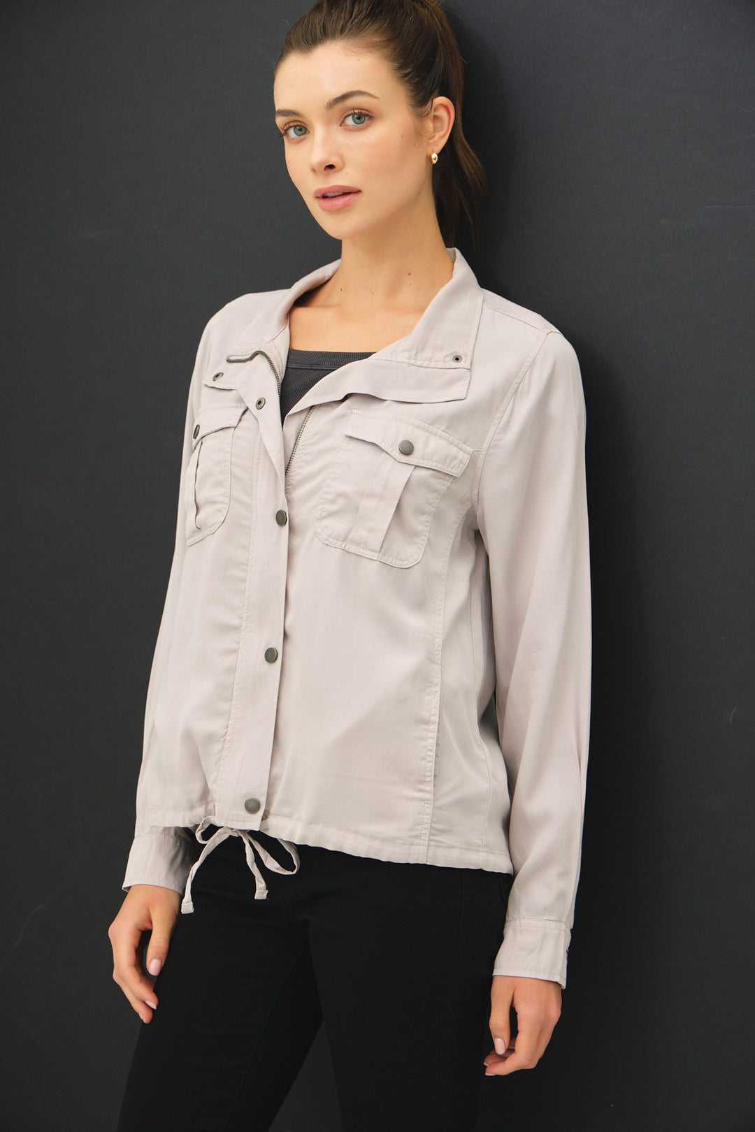 Aubrey Tencel Utility Jacket