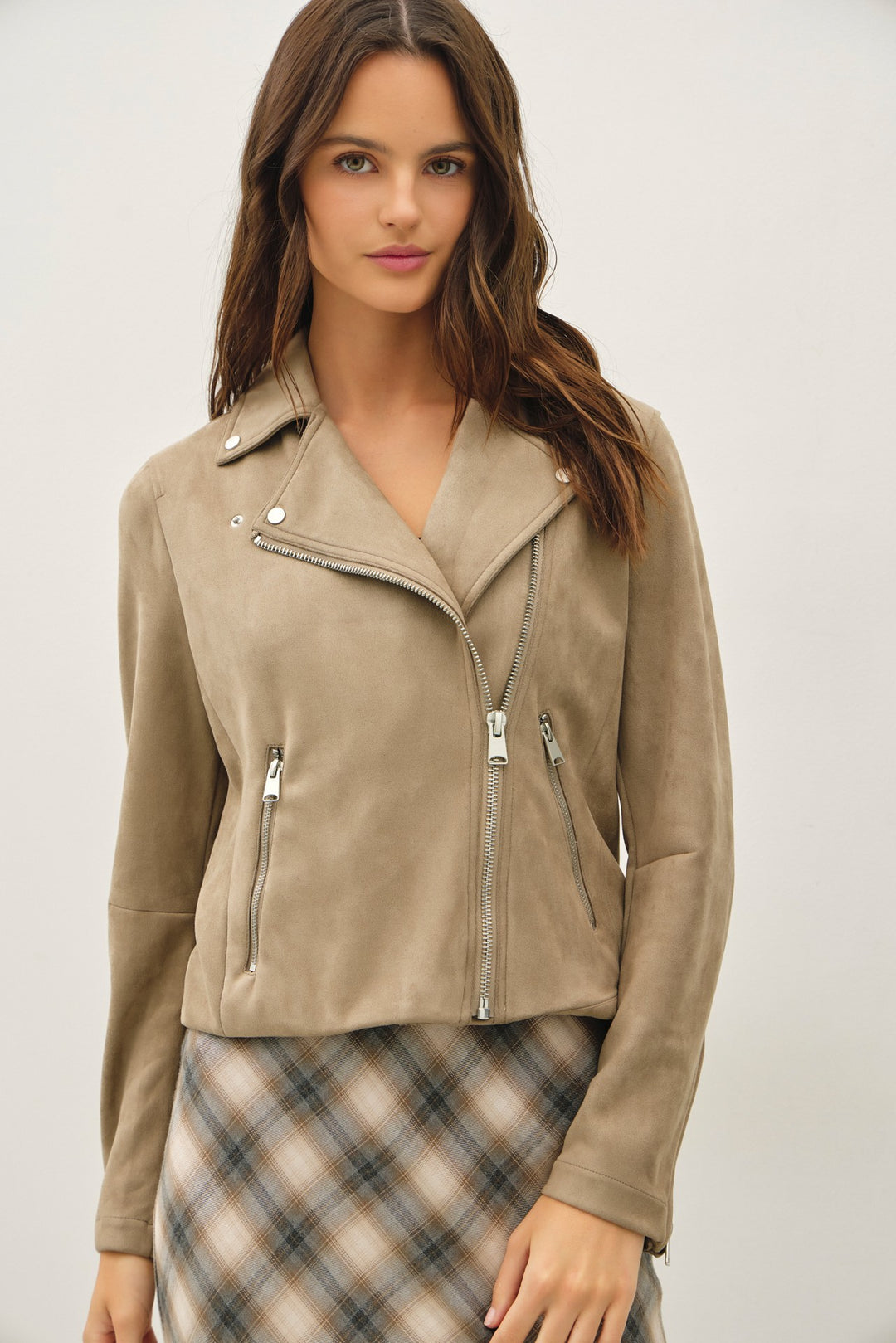 Imma Elevated Faux Suede Jacket