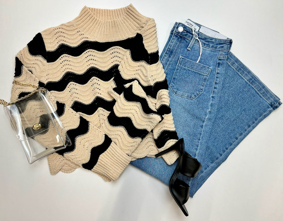 Corbyn Striped Chenille Sweater