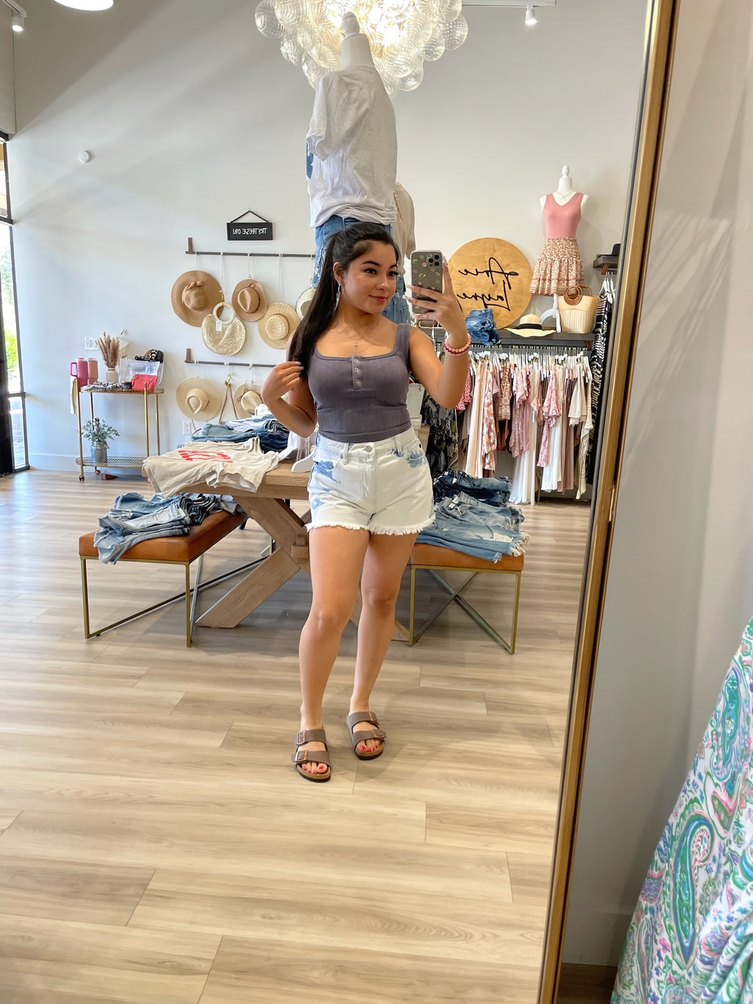 High Rise Mom Shorts