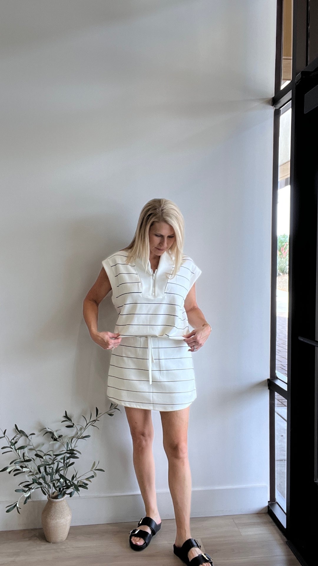 Reidel Stripe Modal Top/Short Set
