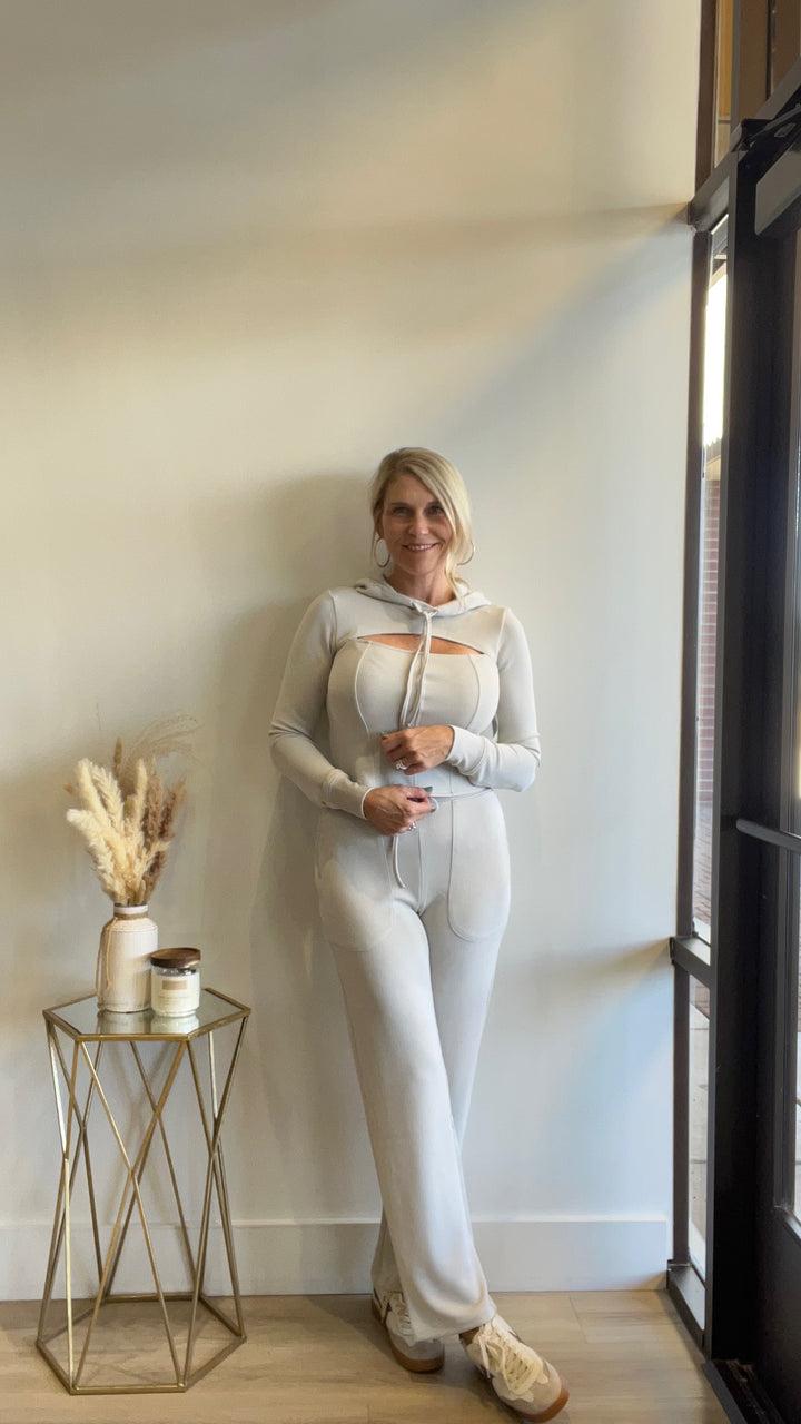 Corrin Cut Out Top/Pant Lounge Set