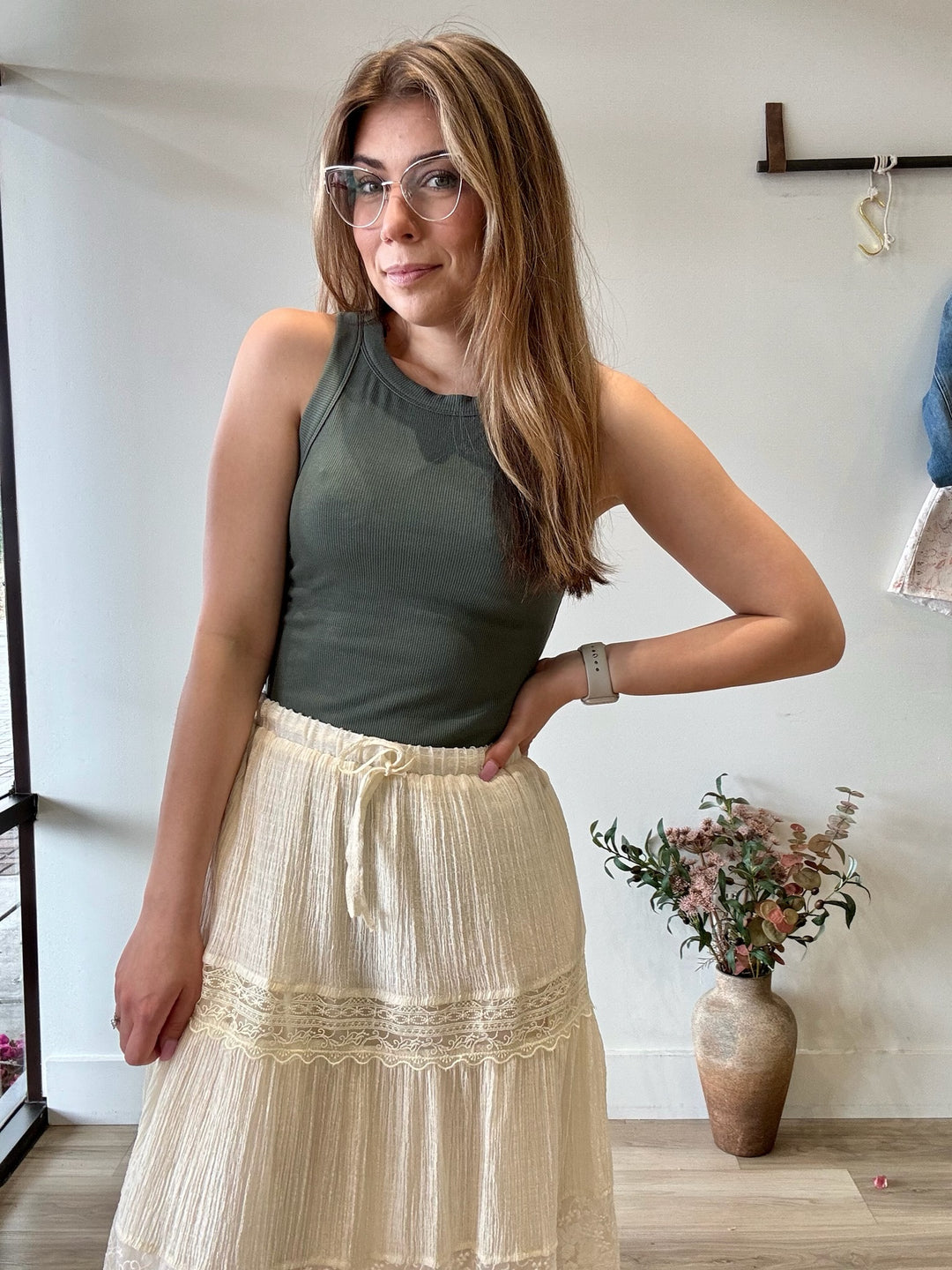 Rhetta Lace Tiered Skirt