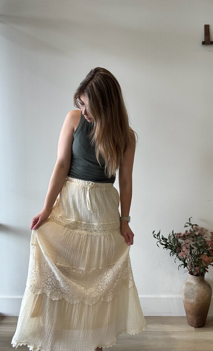 Rhetta Lace Tiered Skirt
