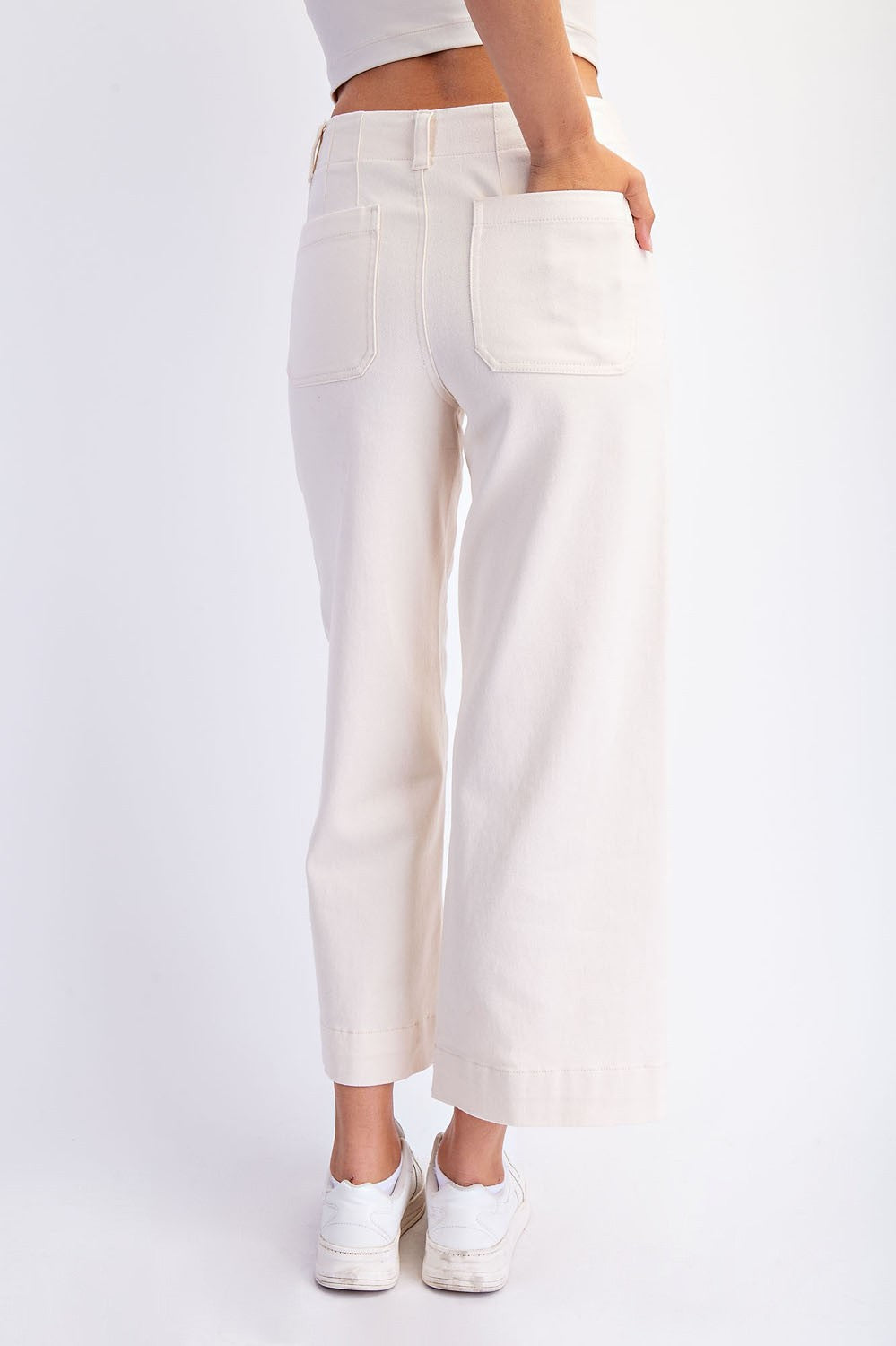 Trinity Cropped Wide Leg Pocket Pant