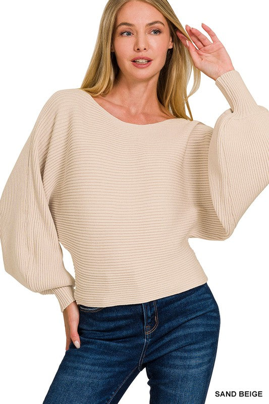 Claire Balloon Sleeve Sweater