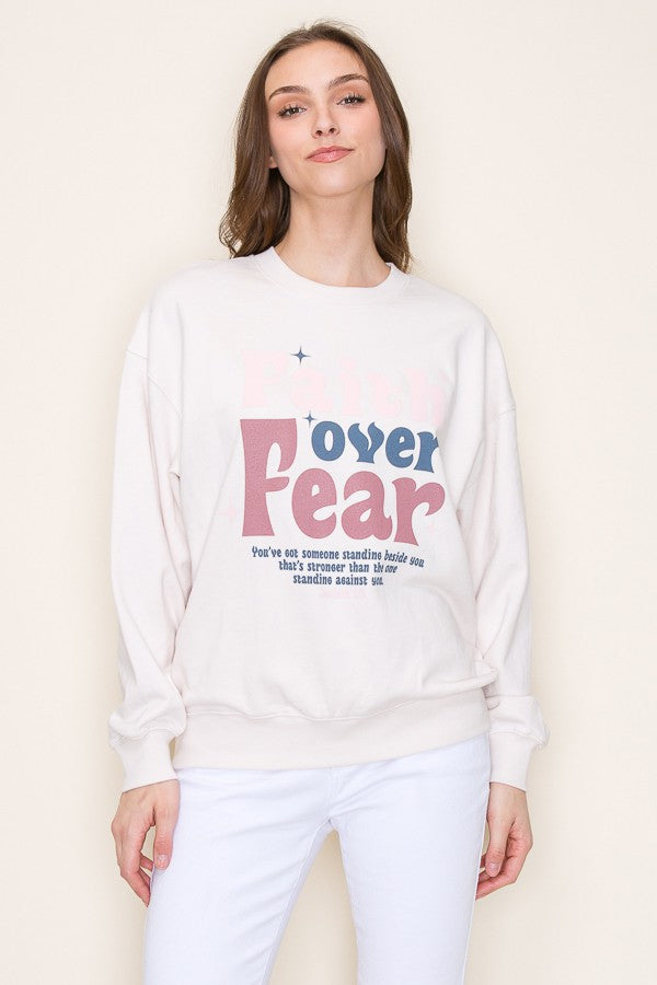 Faith Over Fear Crewneck Sweatshirt