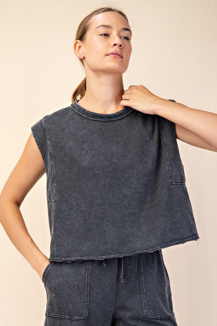 Didi Mineral Washed Muscle Tank