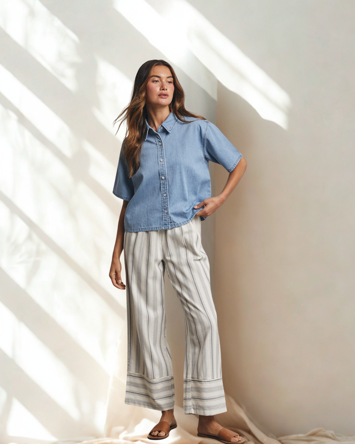 Bella Striped Palazzo Pants
