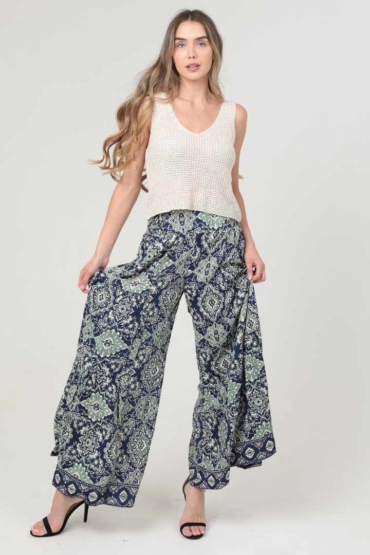 Anali Boho Pant with Lace Insert