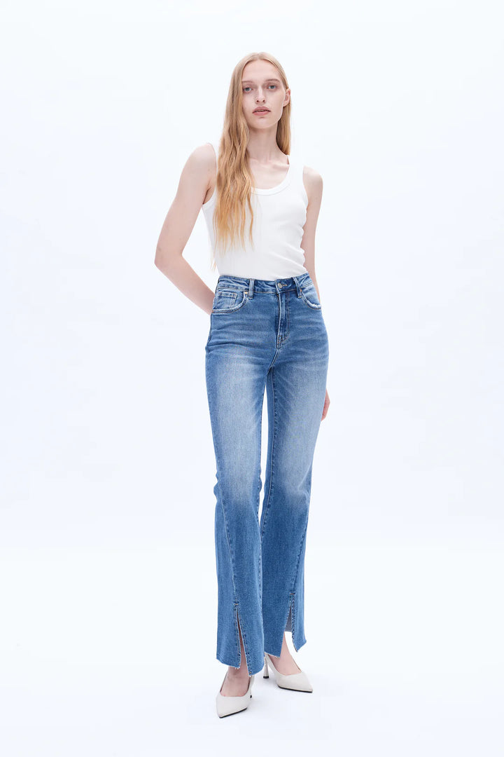 The Milly HR Front Slit Long Jean 1100