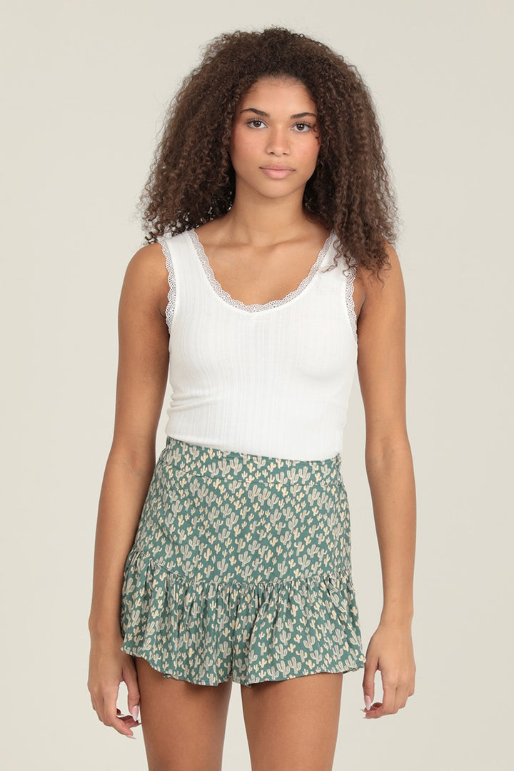 West Valley Cactus Print Skort