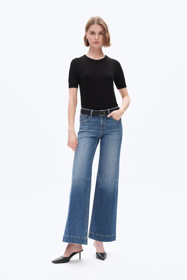 The Bri Low Rise Wide Leg Jean