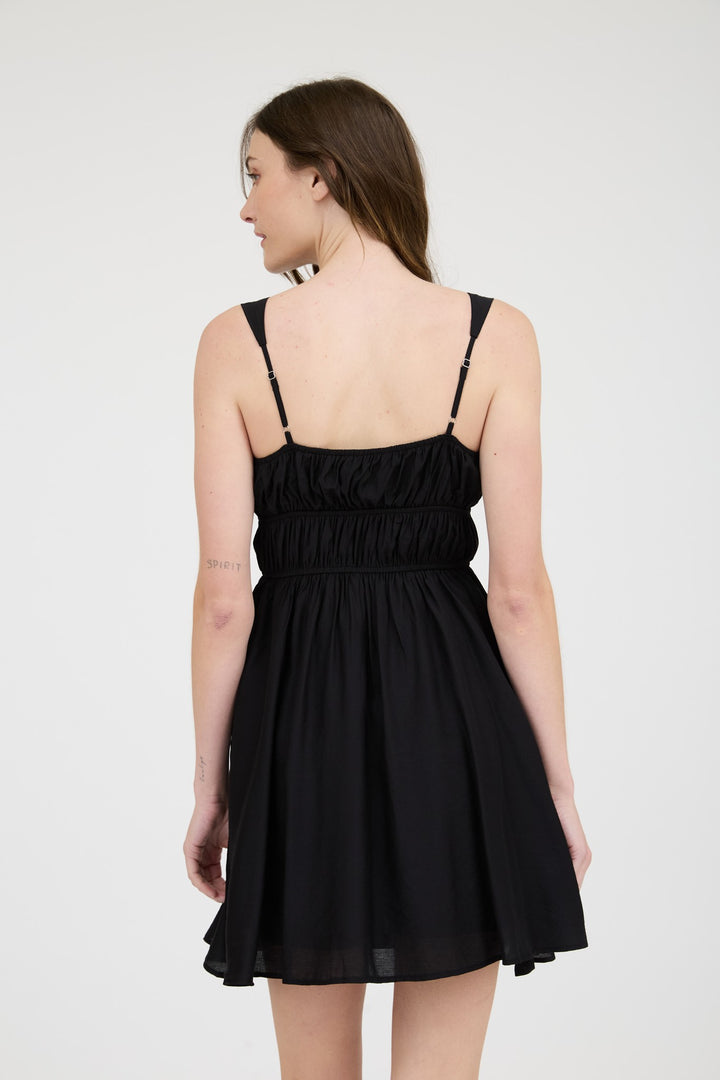 Liliana Tiered Ruched Short Dress