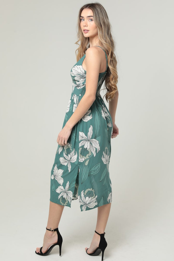 Kelsey Twist Front Keyhole Dress