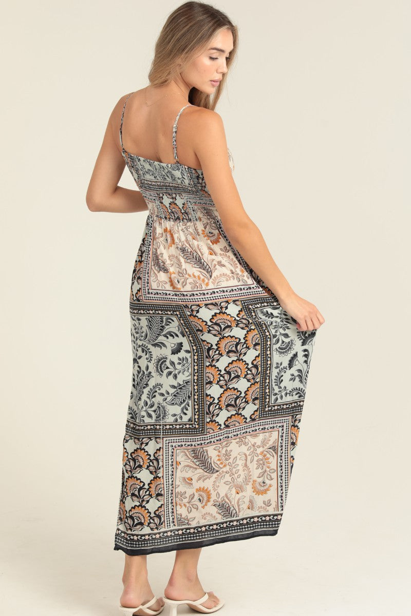 Kelsey Twist Front Keyhole Dress
