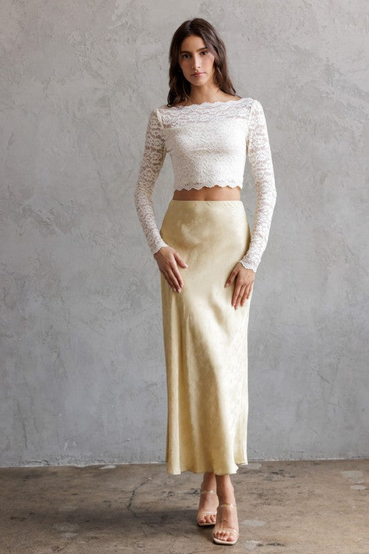 Nik Crop Lace Top