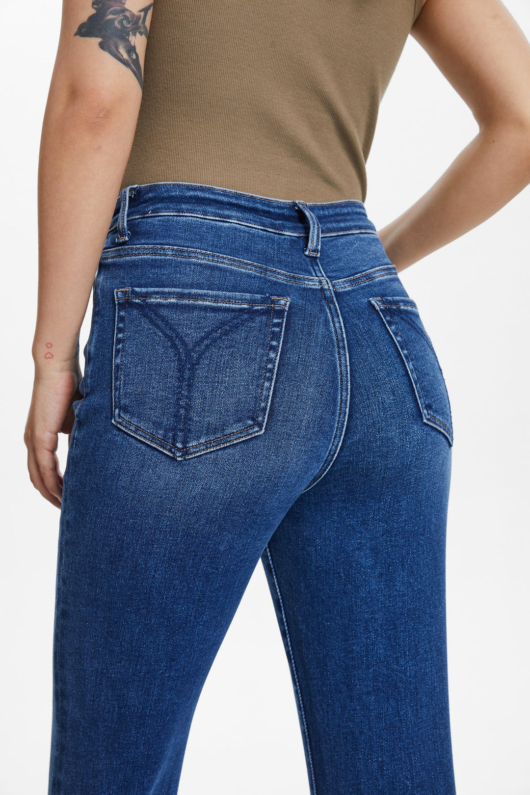 The Carlina Side Slit Wide Leg Jean