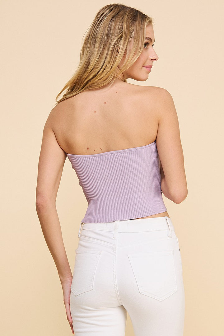Hiatt Ribbed Structured Tube Top