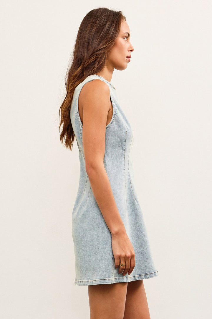 Carmin Fitted Denim Dress