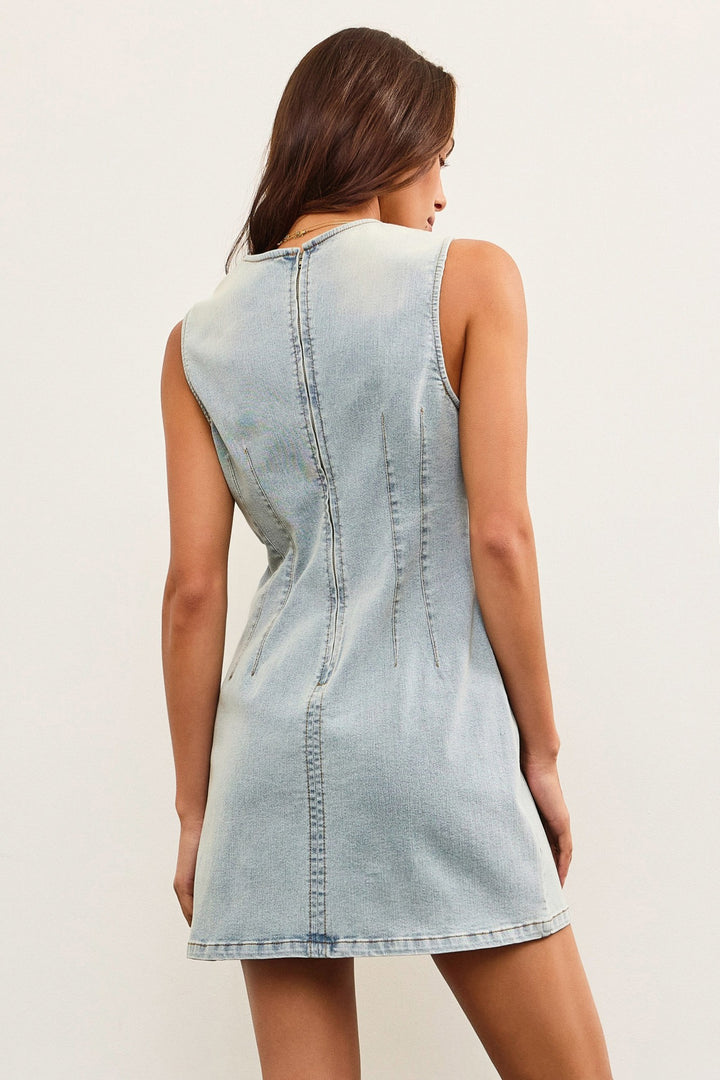 Carmin Fitted Denim Dress