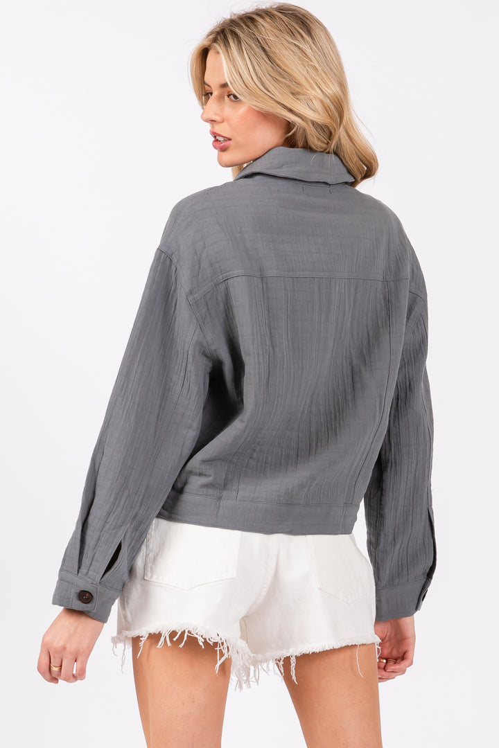 Kinz Collared Crop Jacket