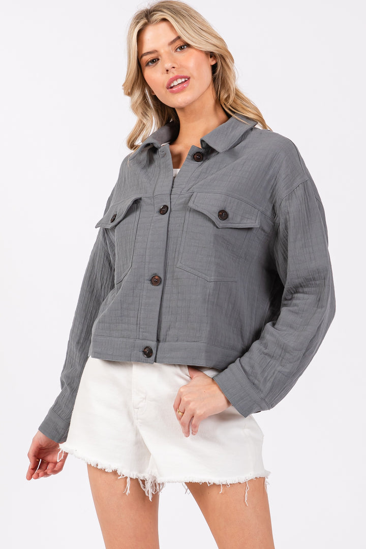 Kinz Collared Crop Jacket