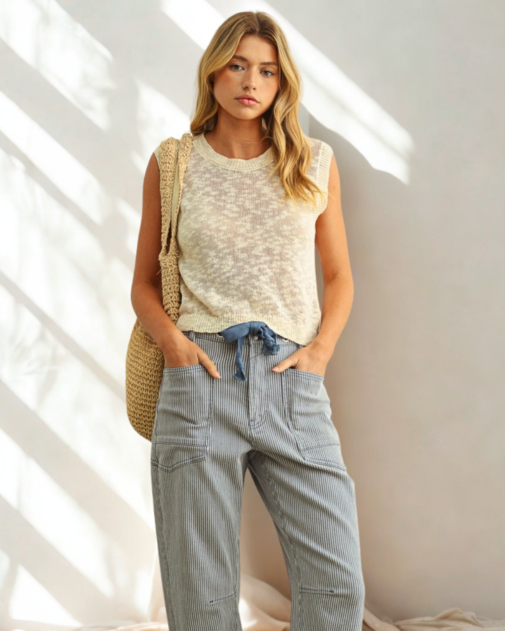 Olivia Mesh Knit Top