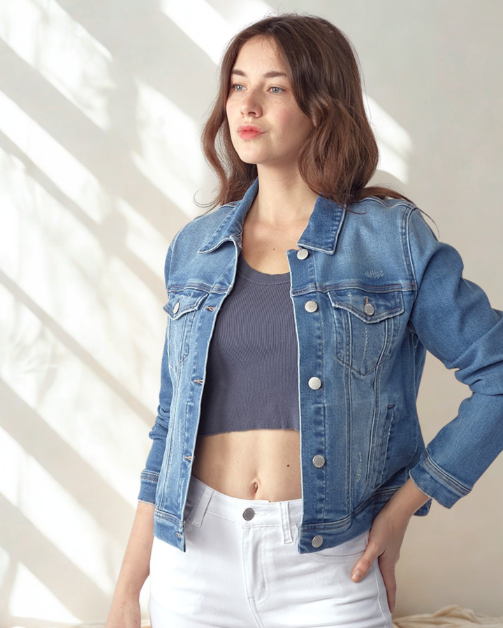 Amera Vintage Washed Denim Jacket