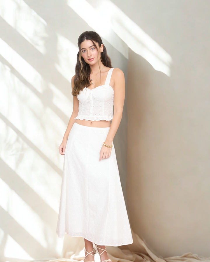 Annabel Islet Top Midi Skirt Set