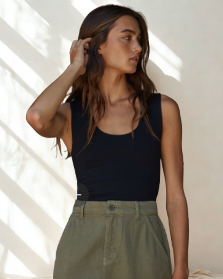 The Karli Fitted Wide Strap Tank