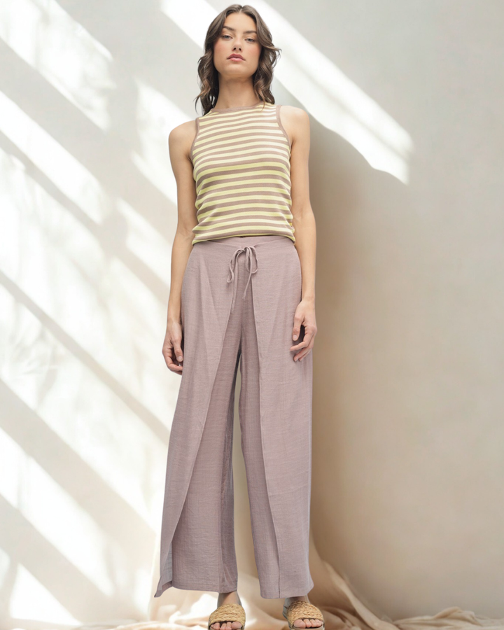 Abella Tulip Tie Front Pant