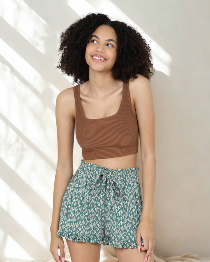 West Valley Cactus Print Skort