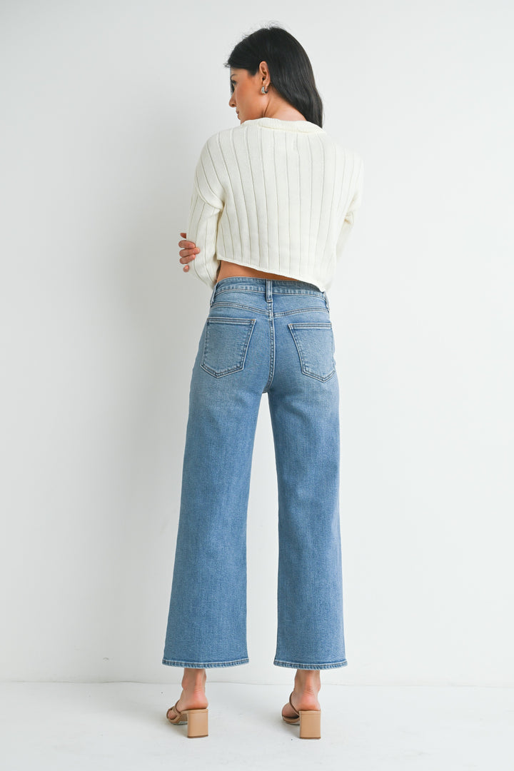 The Jacey Slim Wide Leg Jean