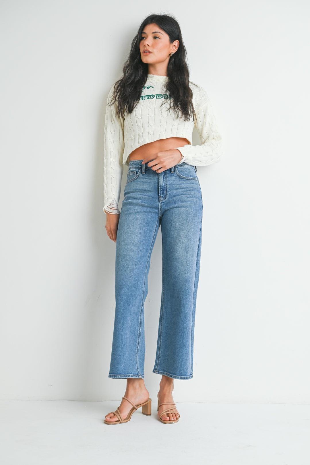 The Jacey Slim Wide Leg Jean
