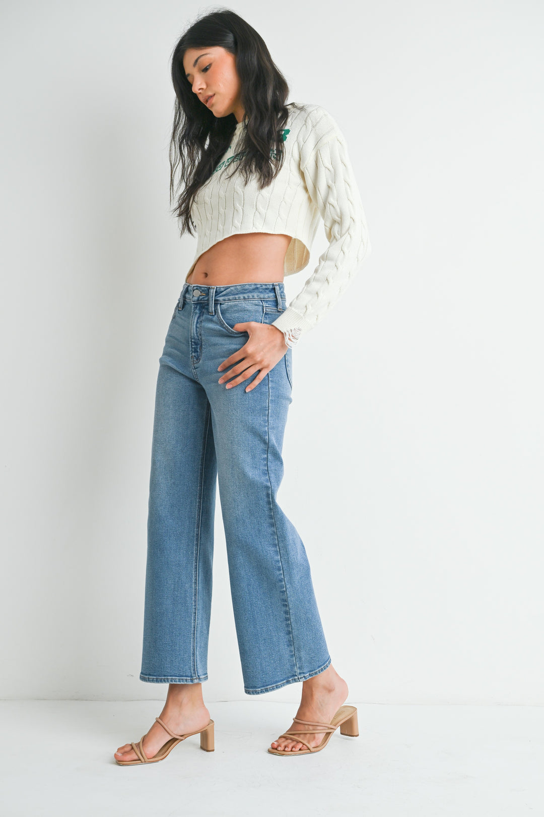 The Jacey Slim Wide Leg Jean