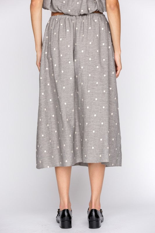 Ellyn Polka Dot Maxi Skirt Set