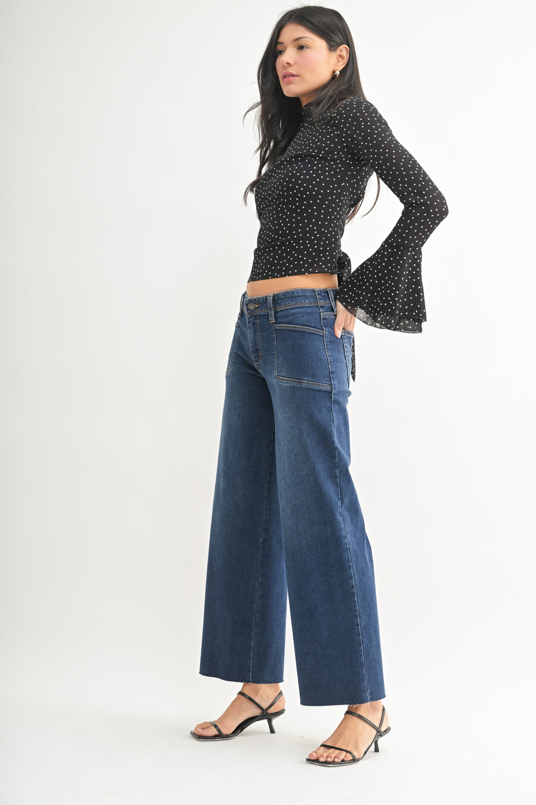 The Gigi Utility Slim Wide Leg Jean