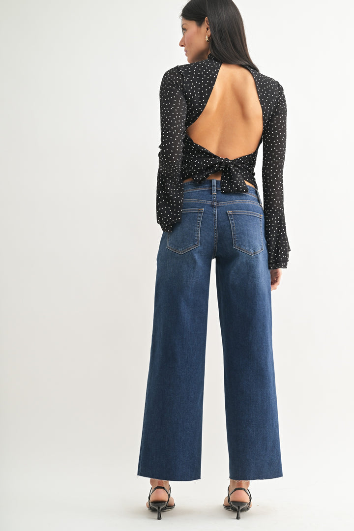 The Gigi Utility Slim Wide Leg Jean