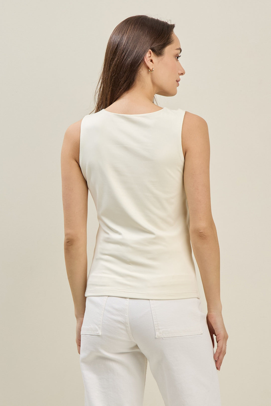 Gigi Elevated Tank with Gold Buckle Strap