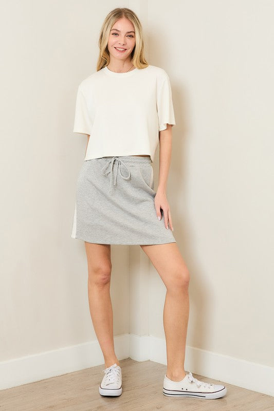 Jacklyn Butter Crop S/S Top