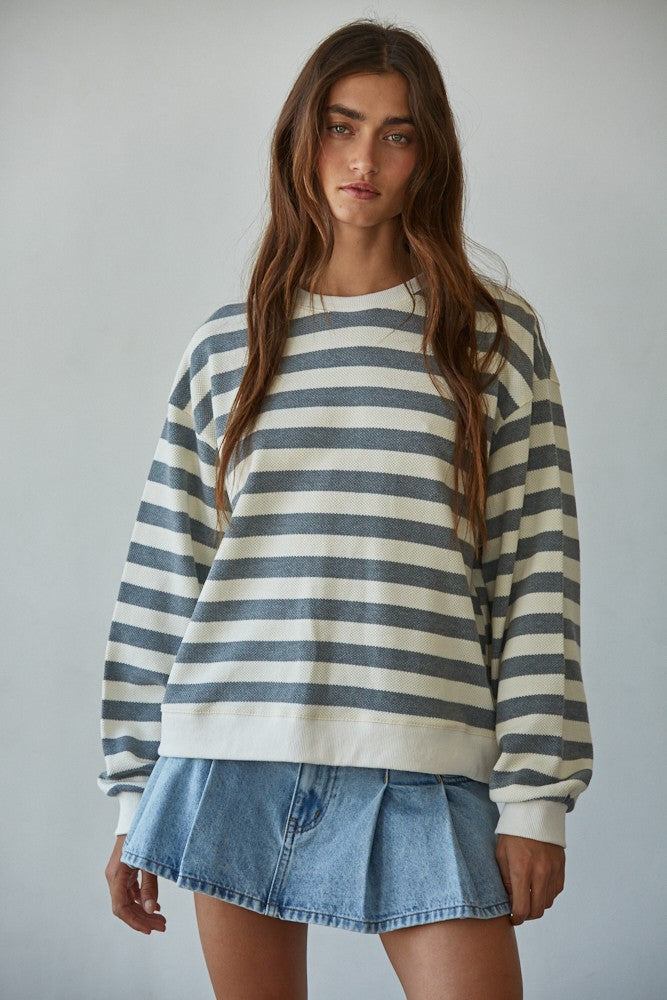 Ansley Rugby Stripe Long Sleeve Top
