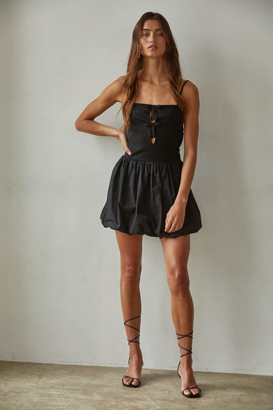 Scottie Poplin Bubble Mini Dress