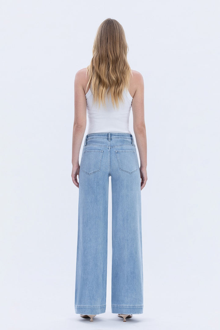 The Pyper Wide Leg Patch Pocket Jean